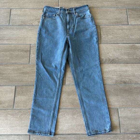 Everlane The Original Cheeky Straight Leg High Rise Crop Jeans Size: 26 - Picture 5 of 10